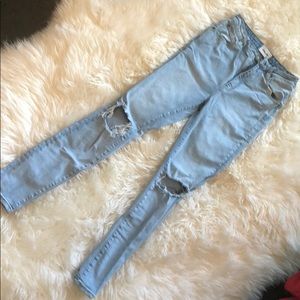 Never worn high waisted jeans!